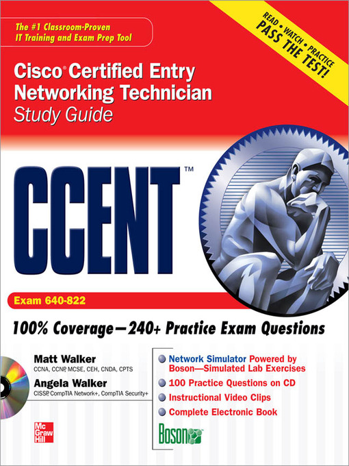 Title details for CCENT Cisco Certified Entry Networking Technician Study Guide (Exam 640-822) by Matt Walker - Available